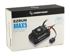 Hobbywing EZRun MAX5 V3 1/5 Scale Waterproof Brushless ESC (200A, 3-8S) -HOBBYWING Shop hwa3010400 2