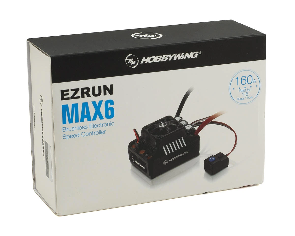 Hobbywing EZRun MAX6 V3 1/6 Waterproof Brushless ESC (160A, 3-8S) 5 Hobbywing EZRun MAX6 V3 1/6 Waterproof Brushless ESC (160A, 3-8S) - Image 3