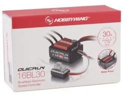 Hobbywing Quicrun WP-16BL30 Waterproof 1/18th Scale Brushless ESC -HOBBYWING Shop hwa30110000 2