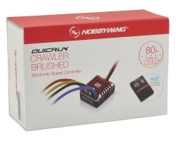 Hobbywing QuicRun Waterproof 1080 Brushed Crawling ESC (2-3S) -HOBBYWING Shop hwa30112750 3