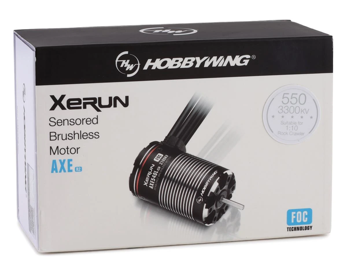 Hobbywing AXE 550 FOC R2 Sensored Brushless Crawler Motor (3300Kv) 6 Hobbywing AXE 550 FOC R2 Sensored Brushless Crawler Motor (3300Kv) - Image 4